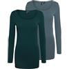 Vero Moda VMMAXI - Canottiera da Donna (2 Unità), 2X Laurel Wreath, XCH, M