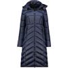 Geographical Norway BLANCHE LONG NAVY DB LADY 0116 NAVY (WZ5476F/GN-MARINE) - Giacca invernale da donna, con cappuccio, lunga, calda, comoda, chiusura lampo