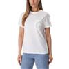 GUESS T-Shirt Donna Pocket Logo Strass Bianco ES26GU41 W6GI17K3037 (IT, Testo, M, Regular, Regular, Bianco)