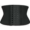 Atbuty Breve Torso Vita Formatori Cincher Corsetto Sottoseno Body Shaper Latex Sport Cintura - nero - Small