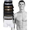CR7 CRISTIANO RONALDO CR7 - Boxer da uomo in cotone (confezione da 8) di Cristiano Ronaldo, Nero/bianco/grigio, XL