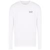 EA7 T-Shirt da Uomo a Maniche Lunghe Core Identity Bianco Taglia 3XL Codice 8NPT28PJVQZ-1100
