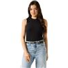Guess Top Charline Eco Senza Maniche Donna, Nero corvino, S