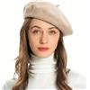 ZLYC Donna Lana Basco Scozzese Stile Francese Berretto