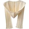 Amagogo Sciarpa lavorata a maglia scaldacollo Sciarpa casual con felpa con cappuccio per donna uomo che cammina all'aperto, Beige