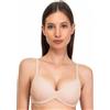 SIELEI, Reggiseno con Coppe Graduate, Realizzato in Morbida Microfibra, con Finiture Invisibili e Senza Ferretto, Designed in Italy, Color Cipria, Taglia 1B
