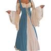 Aibaowedding Renaissance - Vestito medievale da donna, A-blu ghiaccio, S-M