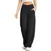 G4Free Yoga Pants for Women Wide Leg Trousers Crossover High Waist with Pockets Petite/Regular/Tall Loose Stretch Casual Lounge Pants
