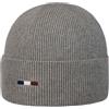 bugatti Berretto con Risvolto Uni Rib Uomo - Beanie in Cotone Lavorato a Maglia Autunno/Inverno Inverno - Taglia Unica Grigio