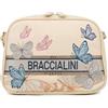 Braccialini Jacquard Borsa a tracolla in tessuto ricamato con profili in tinta unita, perfetta per aggiungere un tocco delicato ma deciso ai tuoi look quotidiani. Le farfalle, protagoniste della