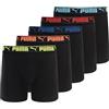Puma Boxer da Uomo, Confezione da 5, Nero/Multicolore., Medium