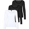 Vero Moda Vmmaxi My LS Soft Uneck Ga Noos Maglia a Maniche Lunghe Donna (Pacco da 1)