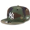 New Era x MLB Men's York Yankees Basic 9Fifty Snapback Hat Camo Green Adjustable