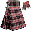 H HIGHLAND REDSTONE Kilt da uomo - 453,6 g di lana acrilica di alta qualità, kilt tradizionale scozzese scozzese