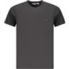 Ellesse Small Logo - T-Shirt Uomo 100% Cotone Ispirata al Tennis - Grafica Ricamata - Collo in Rib - vestibilità Reg (IT, Testo, M, Regular, Regular, Nero)