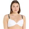 Calvin Klein Donna Reggiseno a Mezza Coppa Lightly Lined Leggermente Foderato, Bianco (White), 4B
