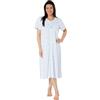 Suzy & Me Camicia da notte da donna, 100% jersey di cotone, con stampa a farfalle, colore ciliegia, rosa navy o aqua. taglie 40-42 44-44 46-48 50-52