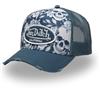 Von Dutch Cappello Uomo e Donna, Trucker Print, Blu 02