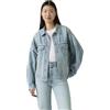 Levi's Donna Giacca in Jeans 90s Trucker in Cotone, Relaxed Fit, Blu (She Knew), M