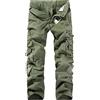 tacniseyw Pantaloncini cargo da uomo, pantaloni da lavoro retrò con gamba larga e multi tasche, camouflage mimetico militare tattico, pantaloni da lavoro a tinta unita, stile street, sportivi, pantaloni da tuta