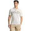 Aeronautica Militare Polo PO1924 da Uomo, Camicia, t-Shirt, Maniche Corte, Frecce Tricolori (IT, Testo, M, Regular, Regular, Bianco)