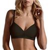 Lepel 1 Pezzo Reggiseno 470 in Cotone Coppe Preformate Senza Ferretto. Nero 5C