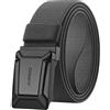 JUKMO Cintura tattica elasticizzata da uomo, 3,8 cm, in nylon elastico, con fibbia a scatto, Grigio, Large-for Waist 42-46 (Length 53)