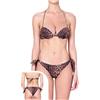 F**K Costume da Bagno Donna Bikini FK23-0735X1 Marrone