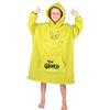 The Grinch Oodie - Felpa con cappuccio oversize reversibile per bambini, calda e confortevole, in pile, soffice, regalo per ragazzi e ragazze