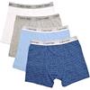 Calvin Klein Boys Underwear 4 Pack Boxer Briefs-Basics Value Pack Corti, Blu Grigio Bianca Nozioni di Base, X-Large Bambino