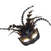 Wilgure Mezzo Faccia Piumata Con Per Mascherate Halloween Cosplay E Accessori Da Ballo Veneziani Mascherano Le Donne Per Mascherate