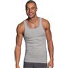 Hanes Confezione da 6 canottiere in cotone da uomo, a costine, traspiranti, leggere, grigie, L, Grigio