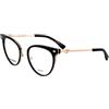 DSQUARED2 D2 0067 Occhiali, Nero Oro, 56 Donna