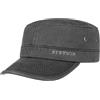 Stetson Datto Cappellino Army Uomo - Cappellino in Cotone Repellente all'Acqua - Cappellino Urbano con Protezione Solare 40 + - Estate/Inverno - Aspetto Lavato in Pelle - Nero L (58-59 cm)
