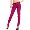 Toocool - Pantaloni Donna Classici Eleganti Tasche Vita Bassa Cintura AS-28251 [L,Viola Chiaro]