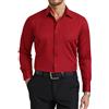 Enlision Camicia Uomo Maniche Lunghe Elasticizzata Non Stiro Antipiega Taglio Regolare con Bottoni e Tasca per Ufficio Cerimonia e Casual