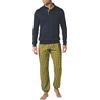 PEROFIL Pigiama Lungo Uomo Cotone Felpato Art. VPRT93205