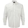 Russell Athletic Russell Collection, camicia da uomo a maniche lunghe, di facile stiratura, in tessuto Oxford White 39 cm