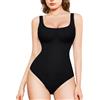 Nebility Body Contenitivo Modellante Donna Guaina Contenitiva Shapewear Intimo Snellente Pancia Piatta Dimagrante Shaping Addominale Canotta Canottiera Tops (Nero, XL)