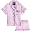 CityComfort Pigiama Bambina Corto Pigiami Estivi Ragazza Set Pigiami Raso 2 Pezzi Camicia con Bottoni Abbigliamento da Casa Traspirante Idea Regalo