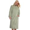 Suzy & Me Vestaglia da donna Suzy & Me con zip frontale in pile morbido goffrato, Salvia, 20-22