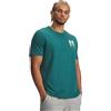 Under Armour Uomo Maglietta Larga con Grafica sul Retro del Logo Blur, Black