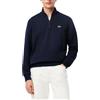 Lacoste Core Collection Regular Fit Classic Zip Up Mock Neck Sweatshirt Maglia di Tuta, Blu Navy, M Uomo