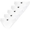 Ceceba Sport Slip 5er Pack Mutande da Uomo, Bianco (Bianco 1000), L (Pacco da 5)