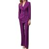 Botong 2 PC Doppio Petto Ufficio Signora Suit Notch Risvolto Giacca Pantaloni Set Business Suit Prom Party Outfit Casual Suit