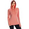 BASSDASH Felpa con cappuccio da donna UPF 50+, per escursionismo, pesca, UV, a maniche lunghe, traspirante, leggera, elasticizzata