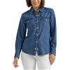Lee Camicia da Donna Legendary Slim Fit Western Snap, Terreno Sobrio, M