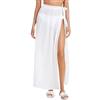 Koerye Copricostume da Pareo da Donna Mare Long Beach Wrap Beach Cover Up Pareo da Spiaggia Costume da Bagno Beachwear Bianco
