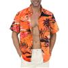 Gavliuu Camicia Hawaiana da Uomo - Camicia Hawaiana da Uomo con Bottoni, Camicie Floreali Stampate Casual a Maniche Corte