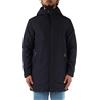 CIESSE PIUMINI Giacca lunga Uomo imbottita con cappuccio GUNBU 6545 (IT, Numero, 54, Regular, Regular, DARK BLU)